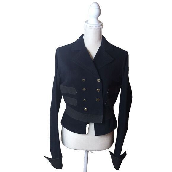 Vintage Polo Ralph Lauren Woman's 1967 Button Up Military Band Style Jacket SZ M - Picture 3 of 13